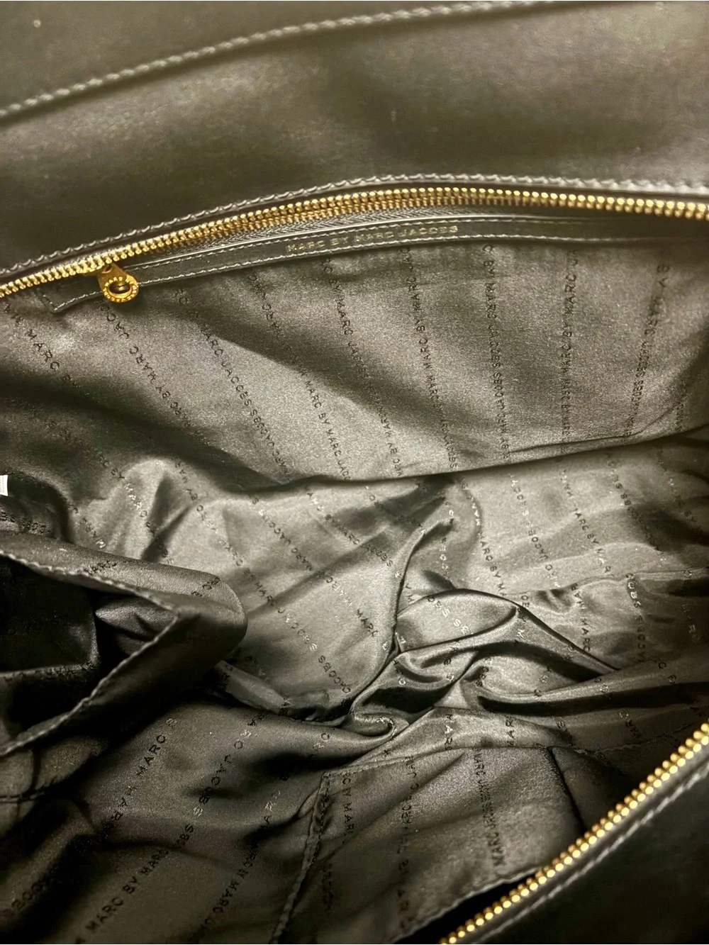 NWOT Marc by Marc Jacobs Black Nylon Diaper Bag / Tote Bag - Picture 3 of 3